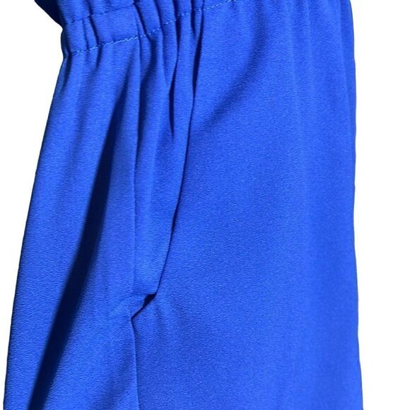 Cooper & Ella Women's Ruffled Butterfly Sleeves Blue Romper Size S NWT - Picture 5 of 12